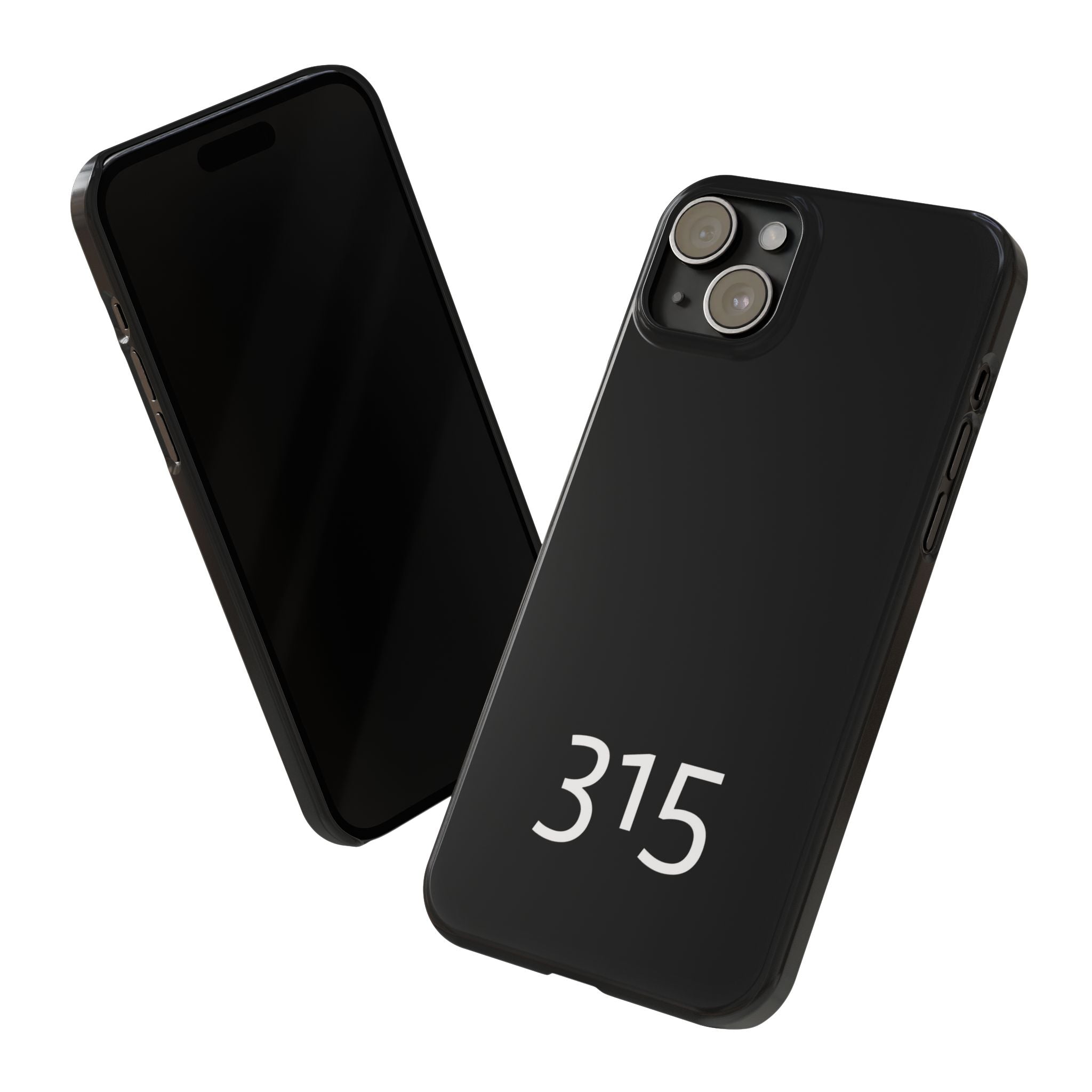 36 - Phone case 315 Slim Phone Case — Motivational Black Protective Cover