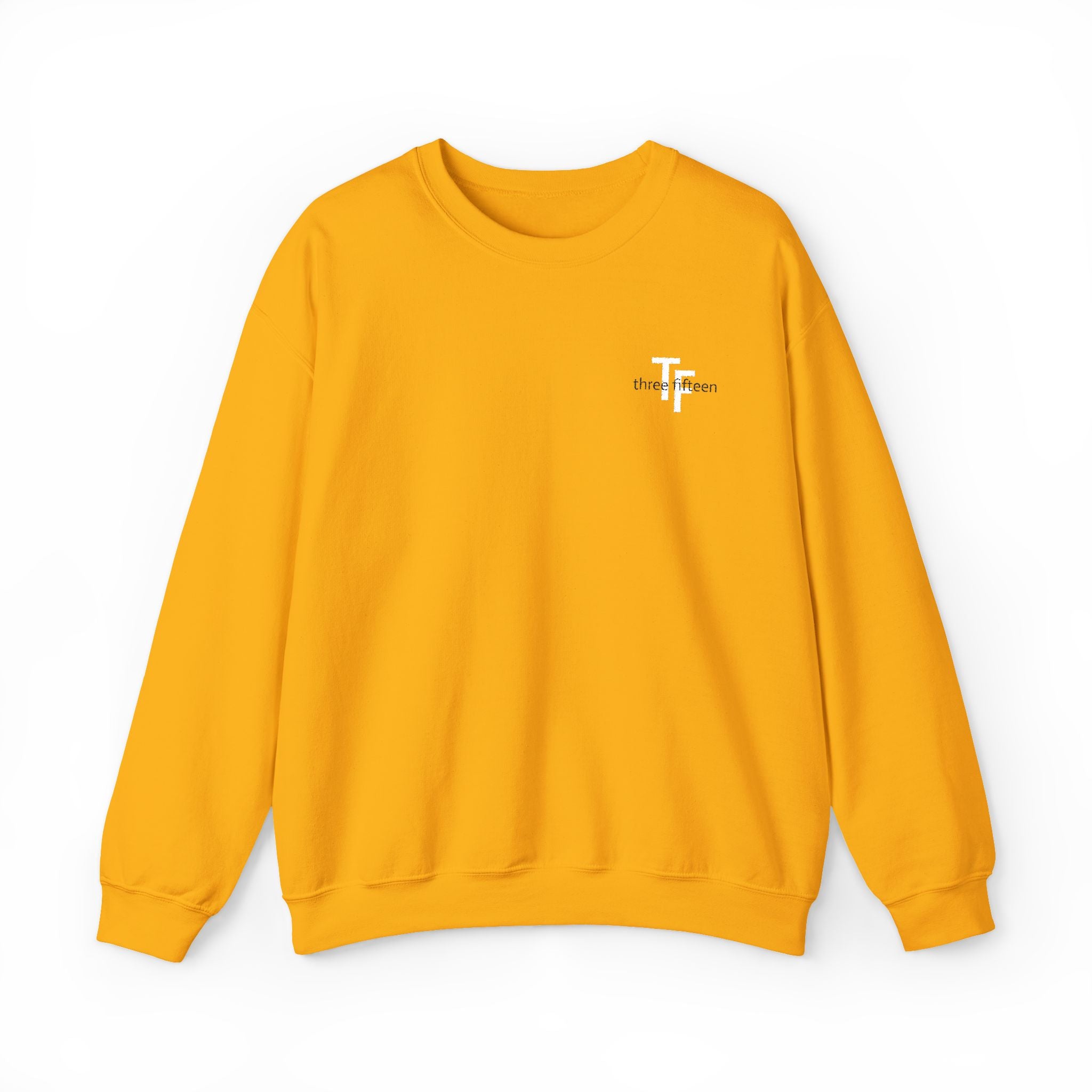 15 - TF Three Fifteen Embroidered Crewneck Sweatshirt — Minimal Graphic Pullover