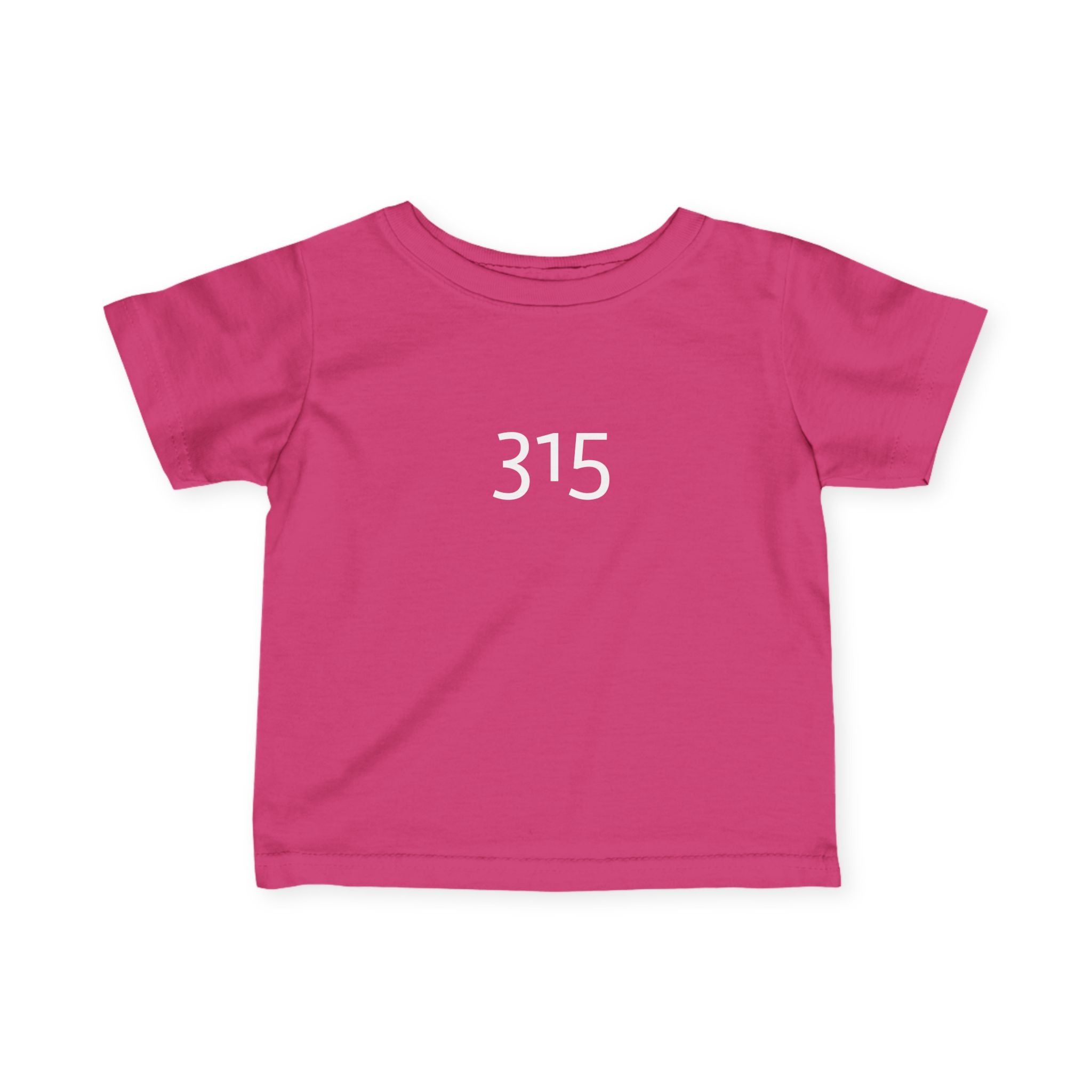 Minimalist Infant Fine Jersey Tee with Number 315