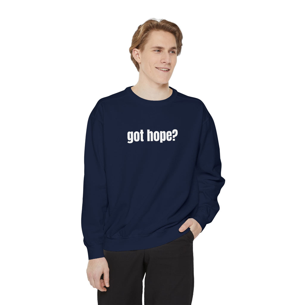 15 - Got Hope - Multi Color Cozy “A Helping Hand” Unisex Garment-Dyed Sweatshirt for Everyday Comfort