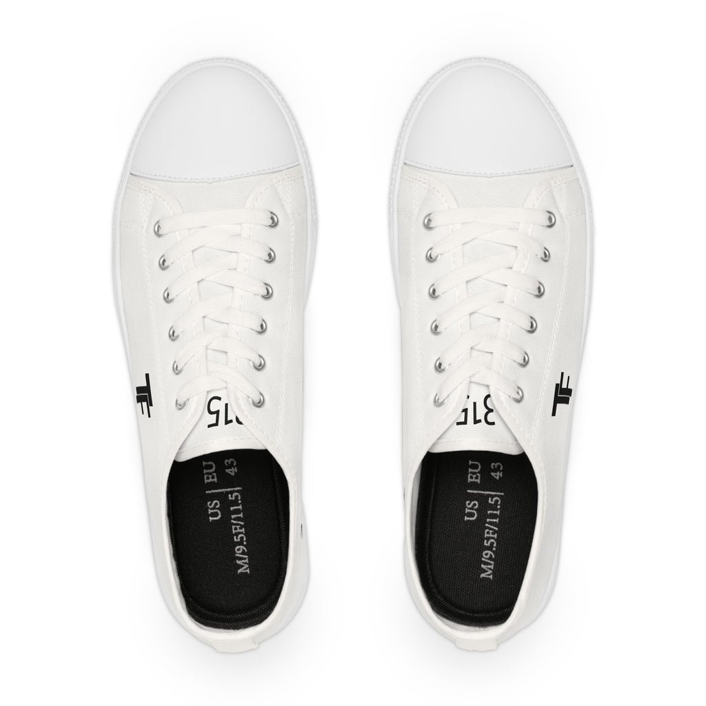 31 - Men's Low Top Sneakers TF — Minimal Grey Canvas Shoes with '315' Side Graphic