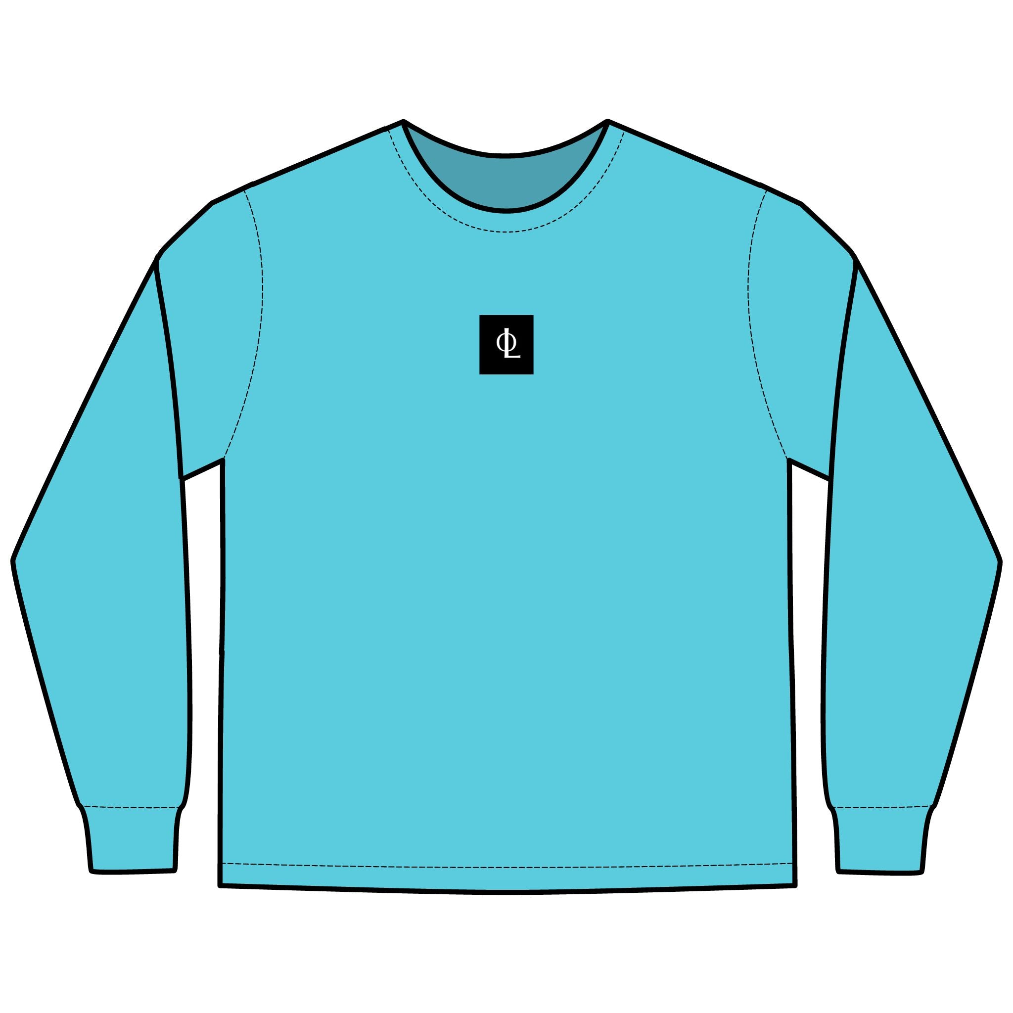 Influence Matters Multi Colors Hanes Garment-Dyed Long Sleeve T-Shirt with 315 Print