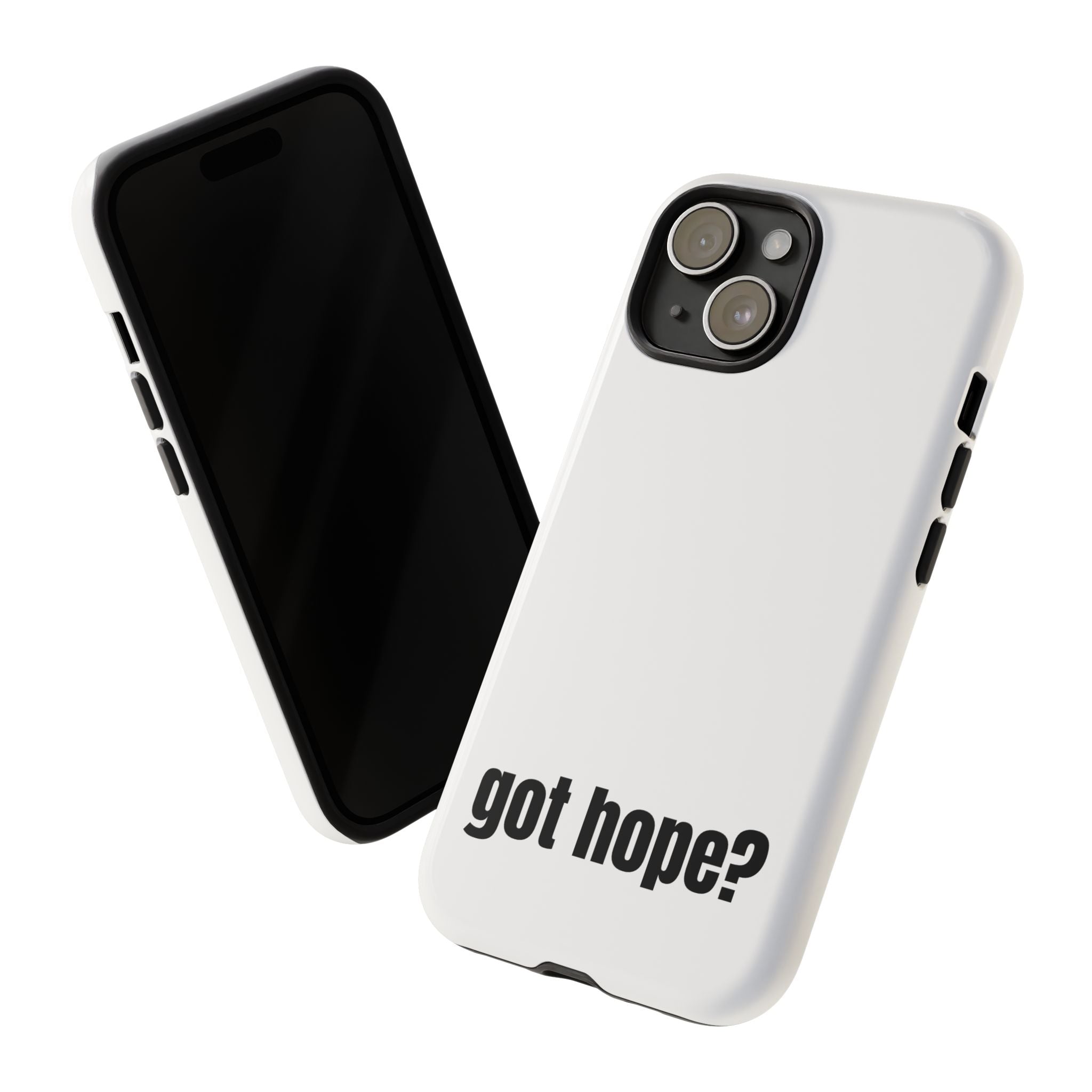 Phone Case — "got hope?" Minimalist Inspirational Protective Cover