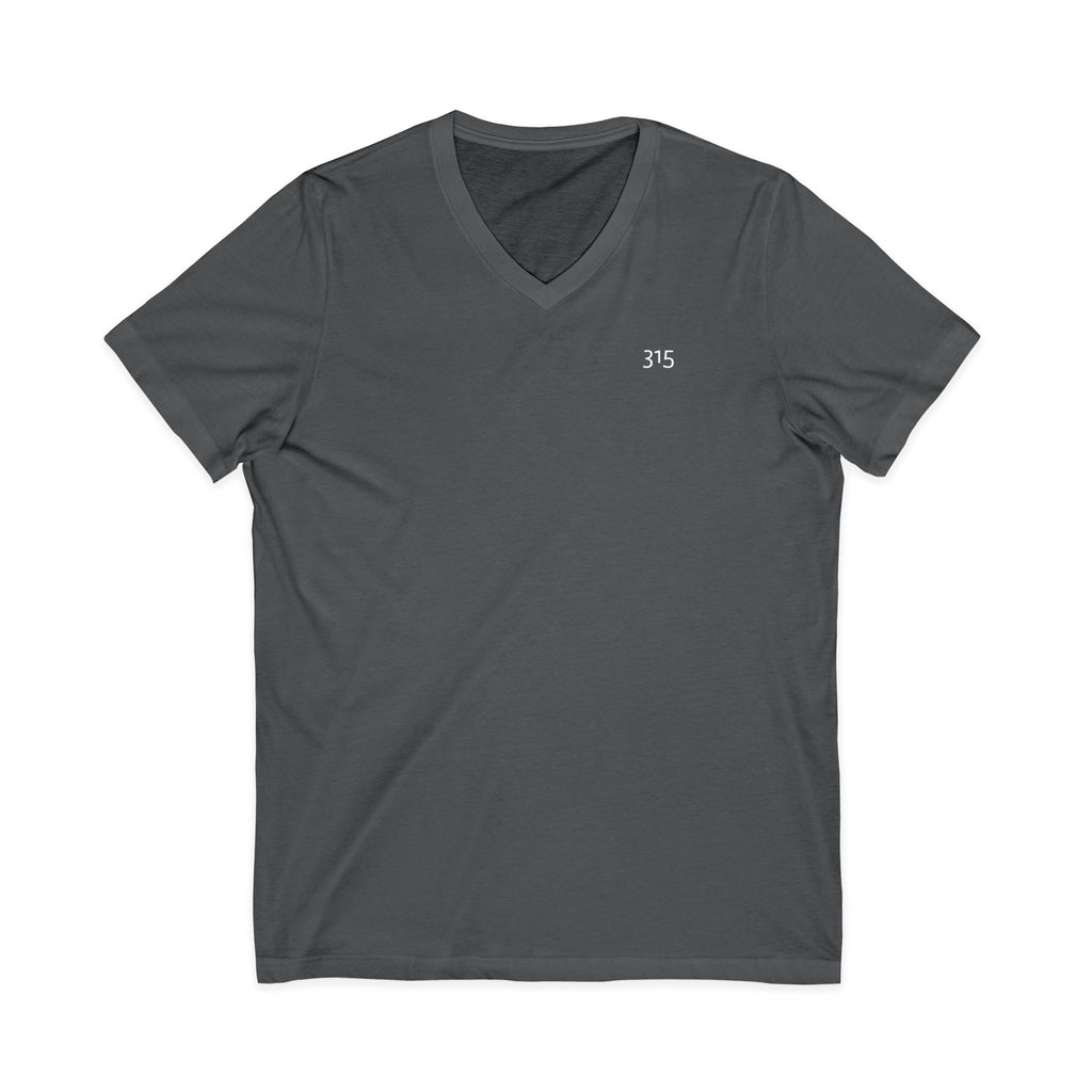 111 - Multi Color Stylish Unisex V-Neck Tee with '315' Design