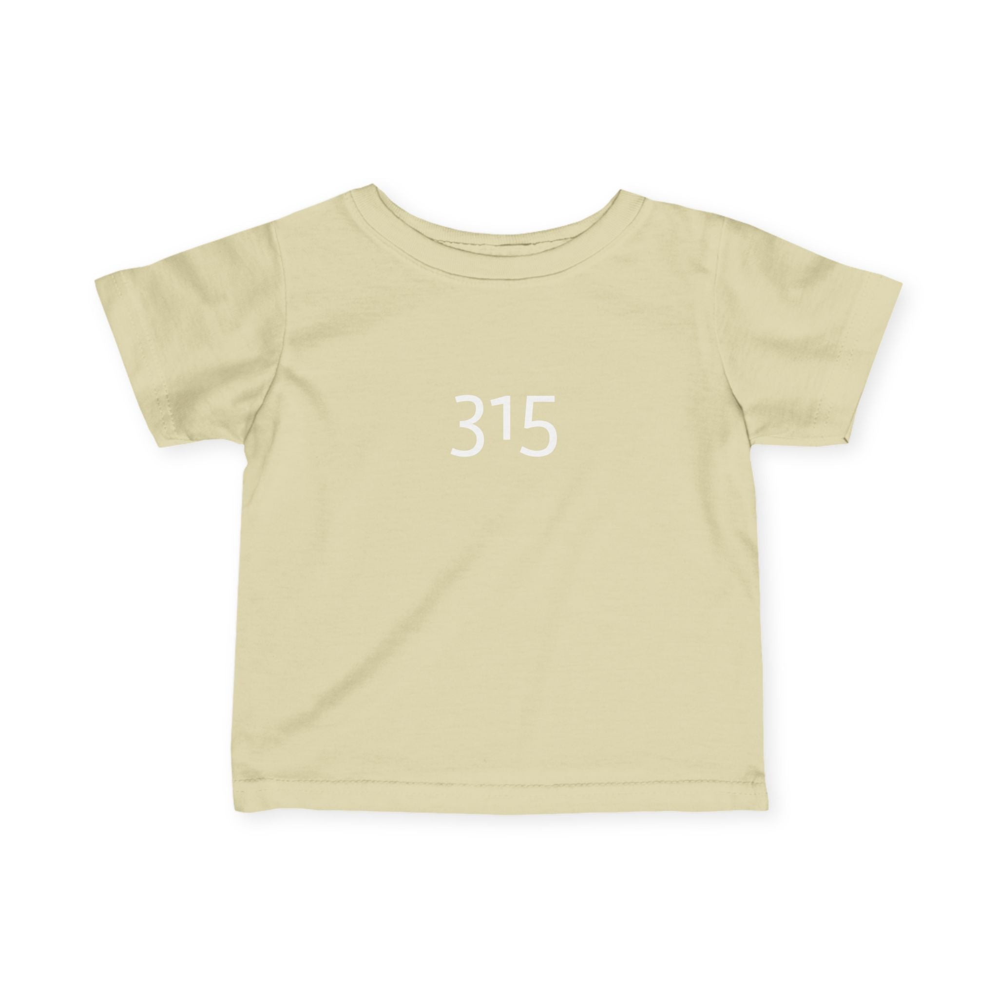 Minimalist Infant Fine Jersey Tee with Number 315
