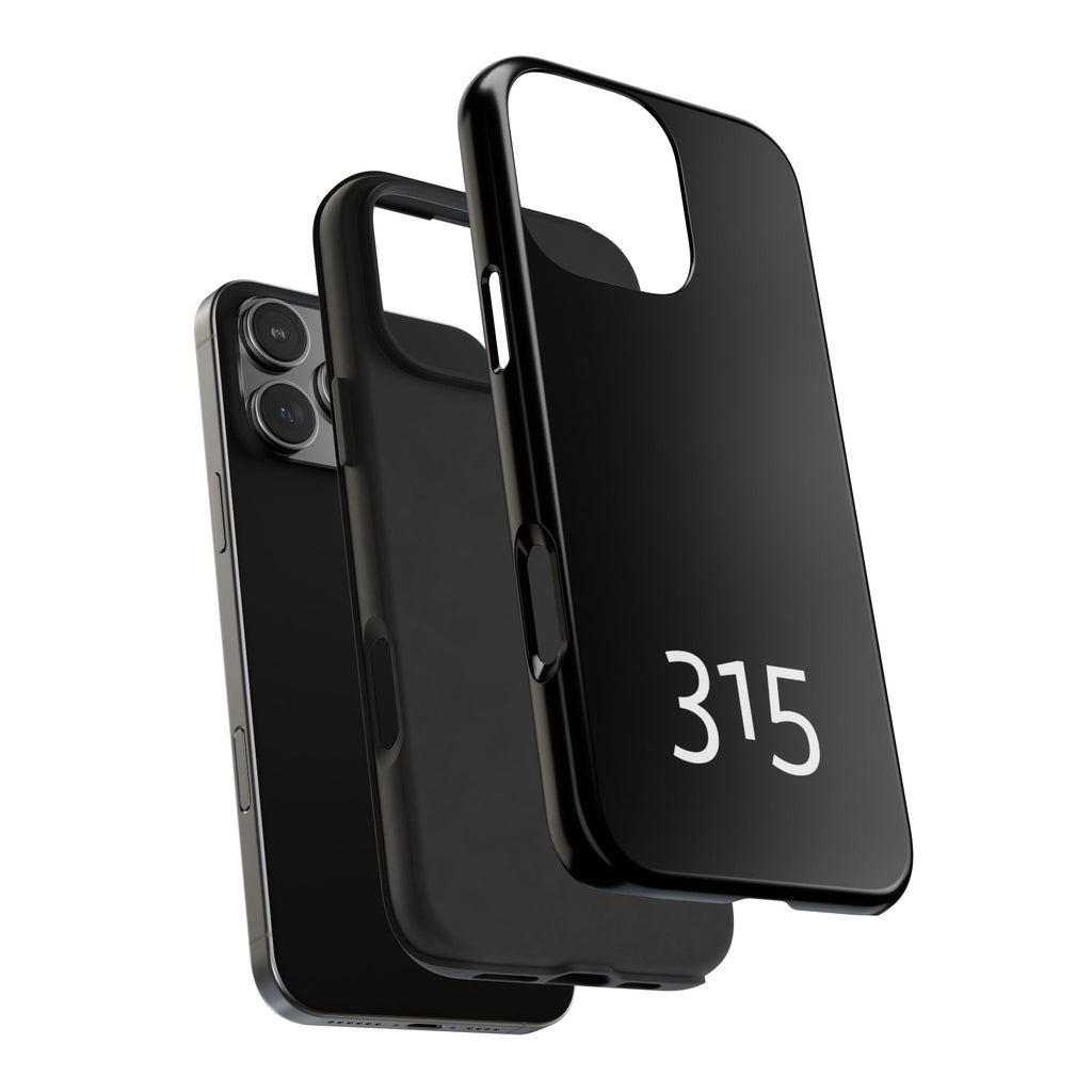 36 - Phone case 315 Tough Phone Case — Motivational Black Protective Cover