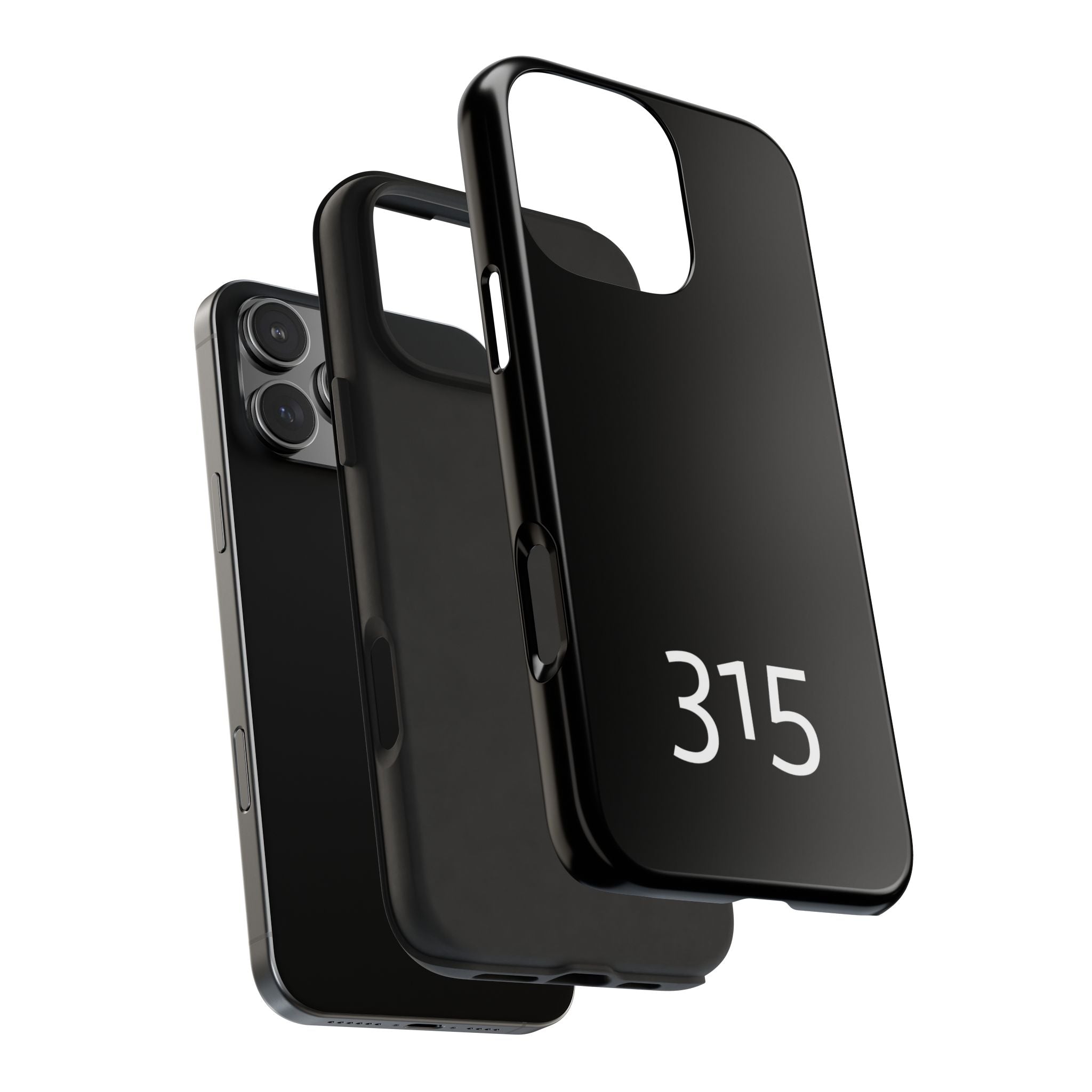 36 - Phone case 315 Tough Phone Case — Motivational Black Protective Cover