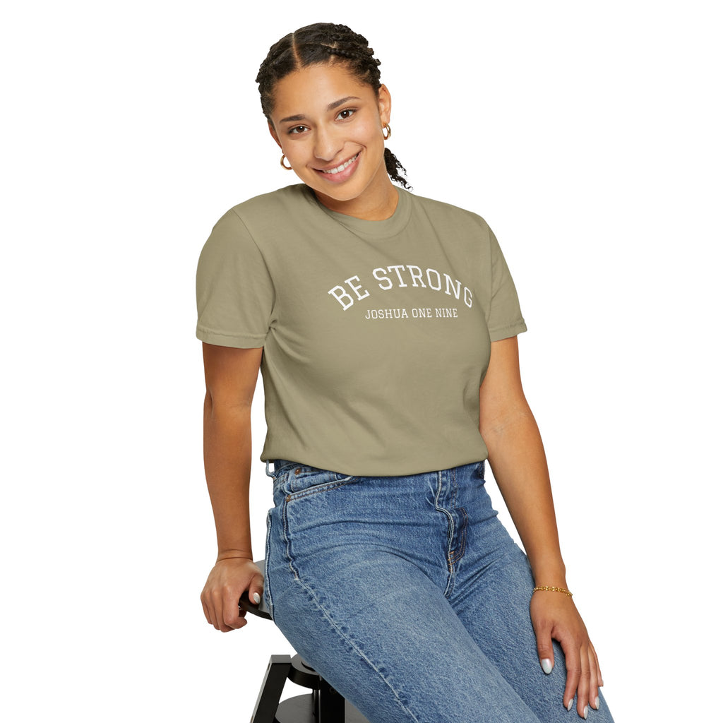 01 - Multi Colors  “Be Strong Joshua One Nine” Plain Back Store Graphic T-Shirt