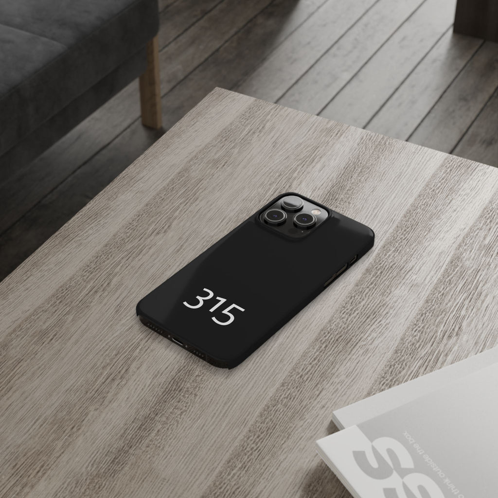 36 - Phone case 315 Slim Phone Case — Motivational Black Protective Cover