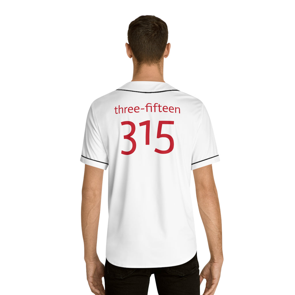 Three-Fifteen Stylish Men's Baseball Jersey with Custom Number 315