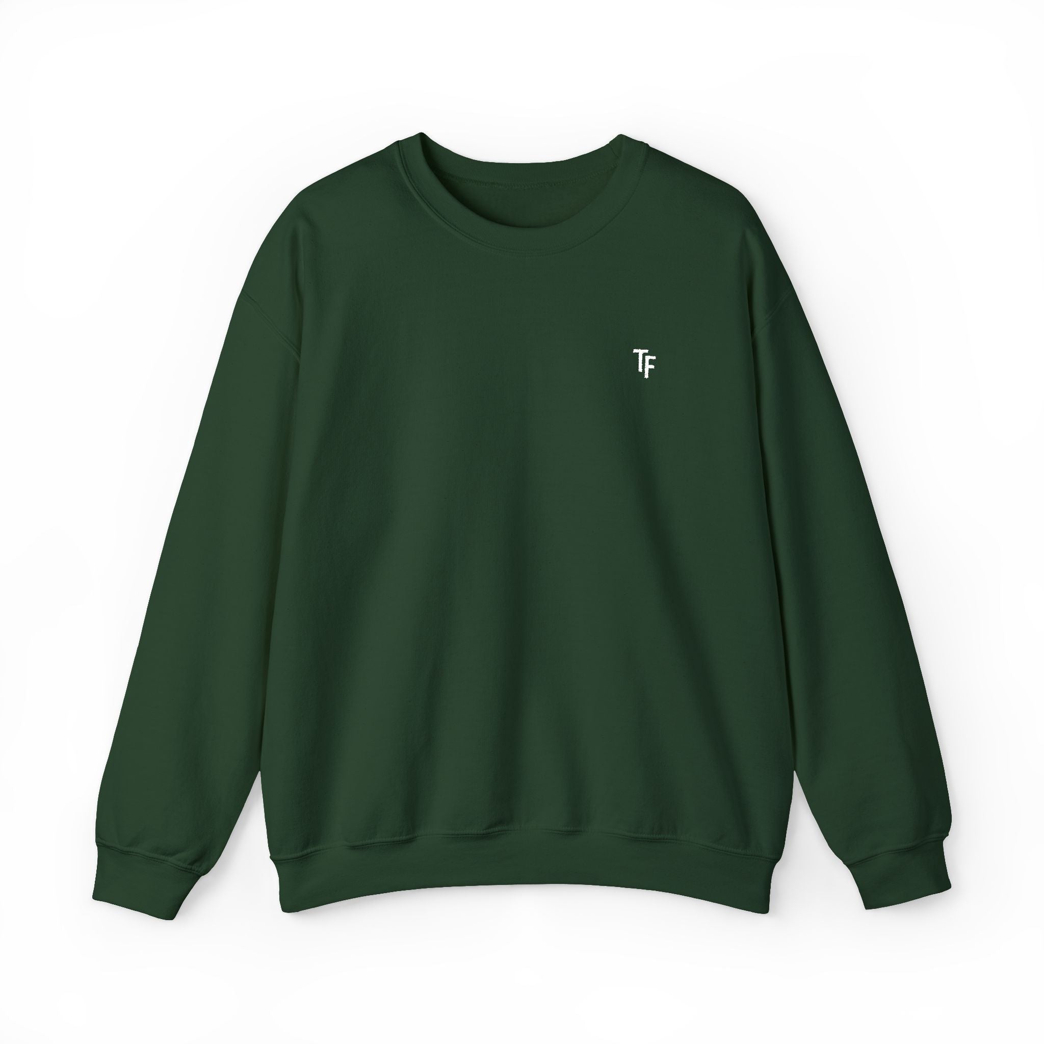 15 - TF Three Fifteen Embroidered Crewneck Sweatshirt — Minimal Graphic Pullover