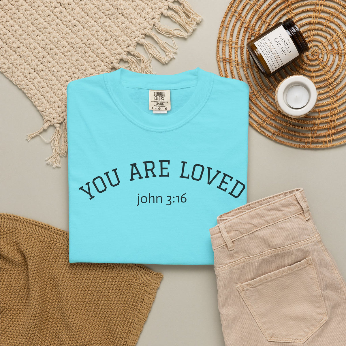 01 - You are Loved John 3:16 Multi Colors T-Shirt