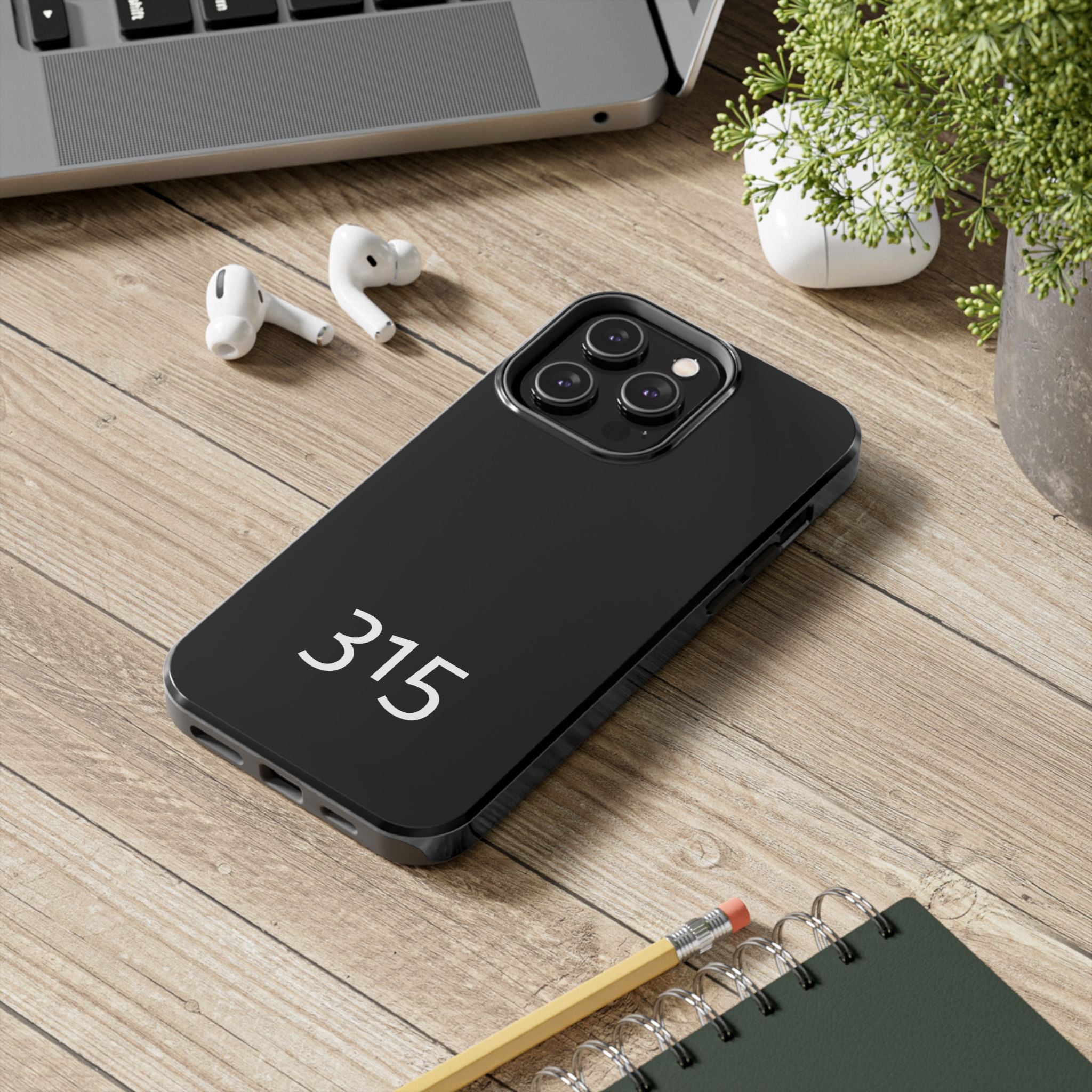 36 - Phone case 315 Tough Phone Case — Motivational Black Protective Cover