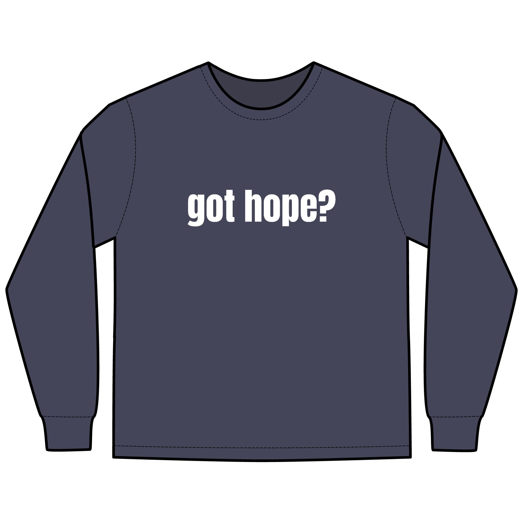 Multi Colors Hanes Garment-Dyed Long Sleeve T-Shirt with 315 Print