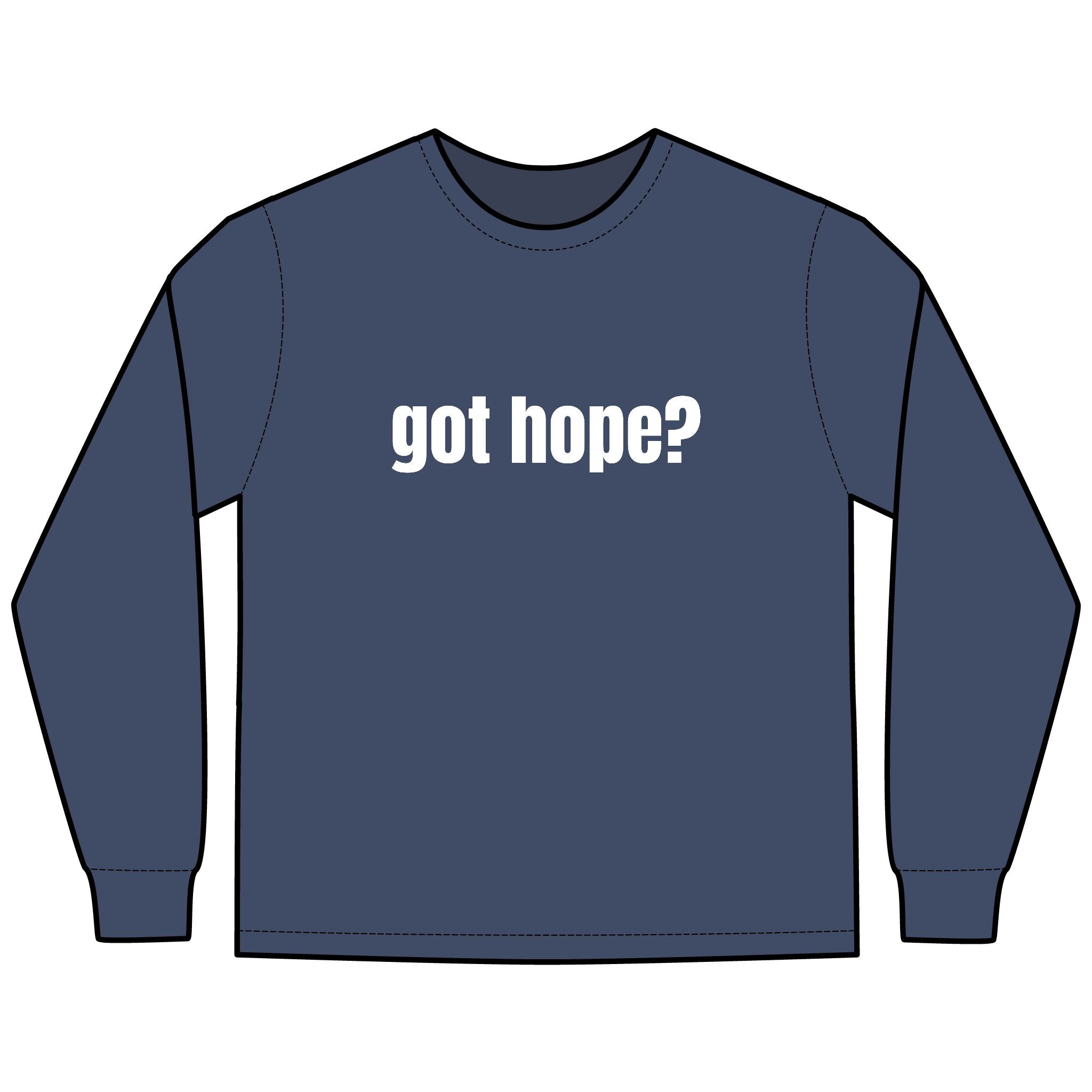 Multi Colors Hanes Garment-Dyed Long Sleeve T-Shirt with 315 Print