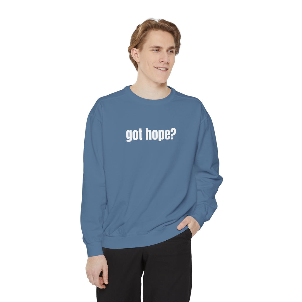 15 - Got Hope - Multi Color Cozy “A Helping Hand” Unisex Garment-Dyed Sweatshirt for Everyday Comfort