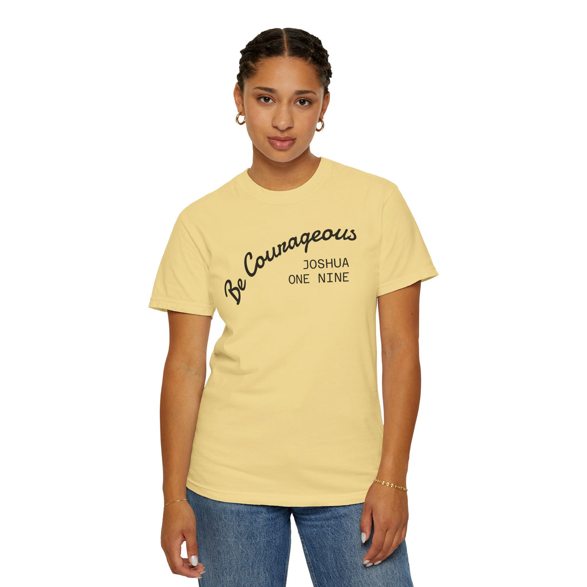 01 - Courageous Joshua One Nine Multi Colors Graphic T-Shirt