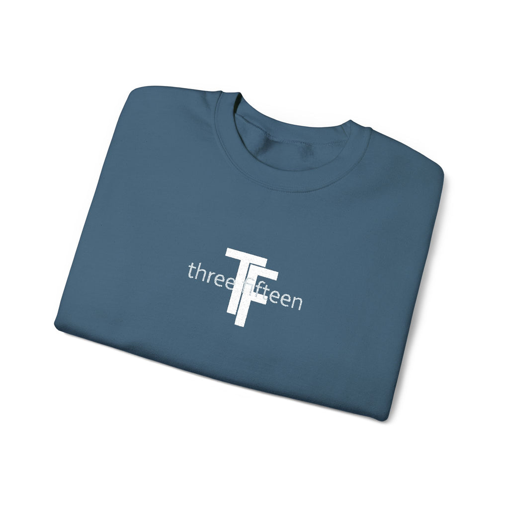 15 - TF Three Fifteen Embroidered Crewneck Sweatshirt — Minimal Graphic Pullover