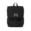 34 - Backpack 315 Number Casual Backpack — Minimalist Black Shoulder Bag