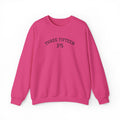 15 - Minimal '315' Embroidered Logo Crewneck Sweatshirt — White Casual Pullover
