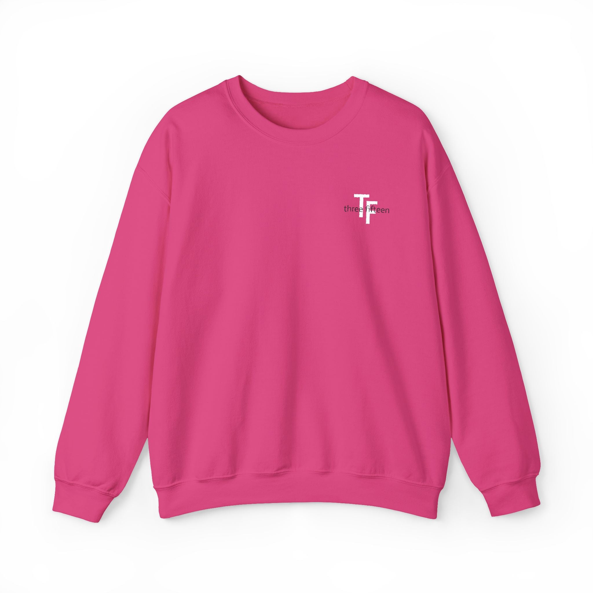 15 - TF Three Fifteen Embroidered Crewneck Sweatshirt — Minimal Graphic Pullover