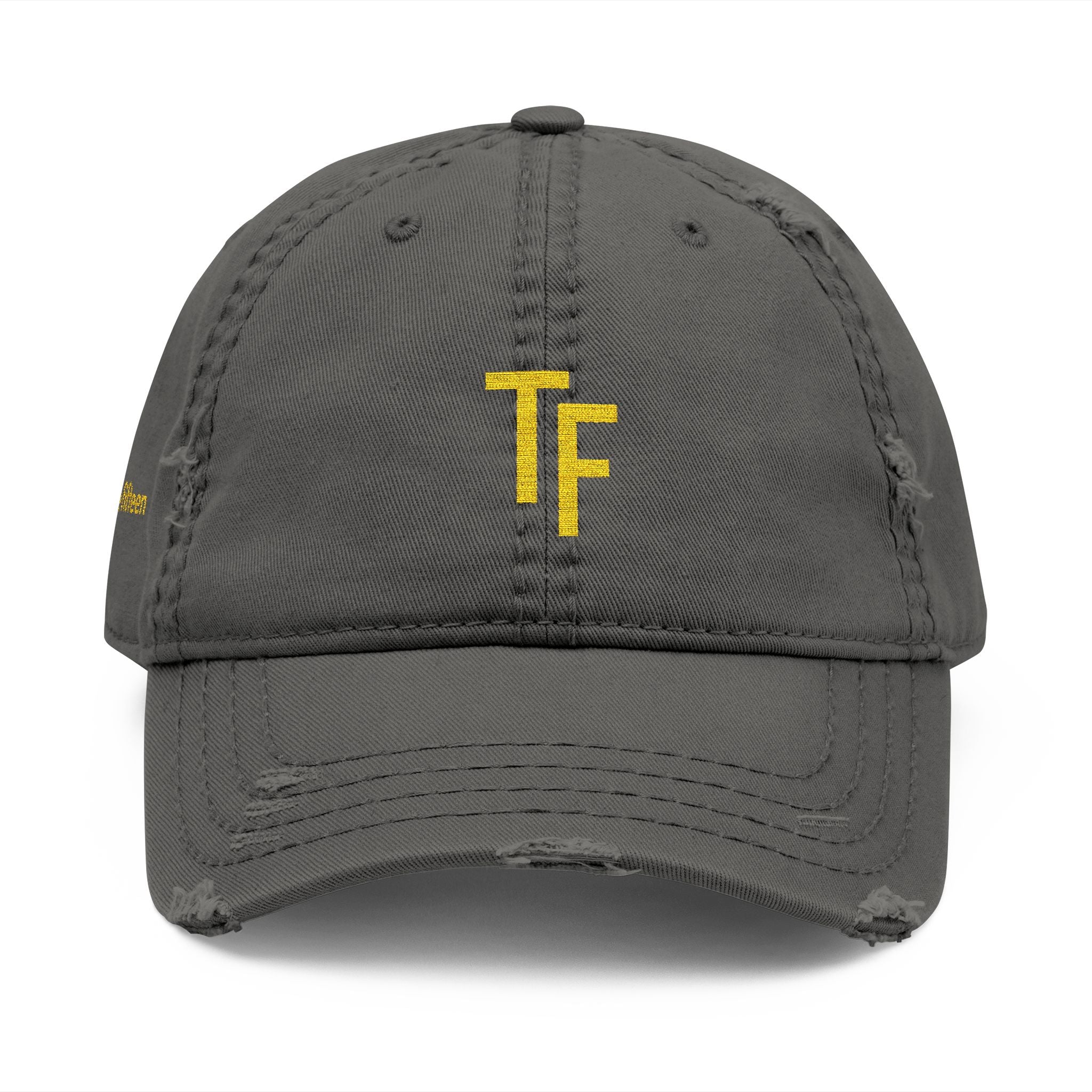 3 - Hat Distressed Embroidered TF Three Fifteen Dad Hat - Casual Chic Accessory