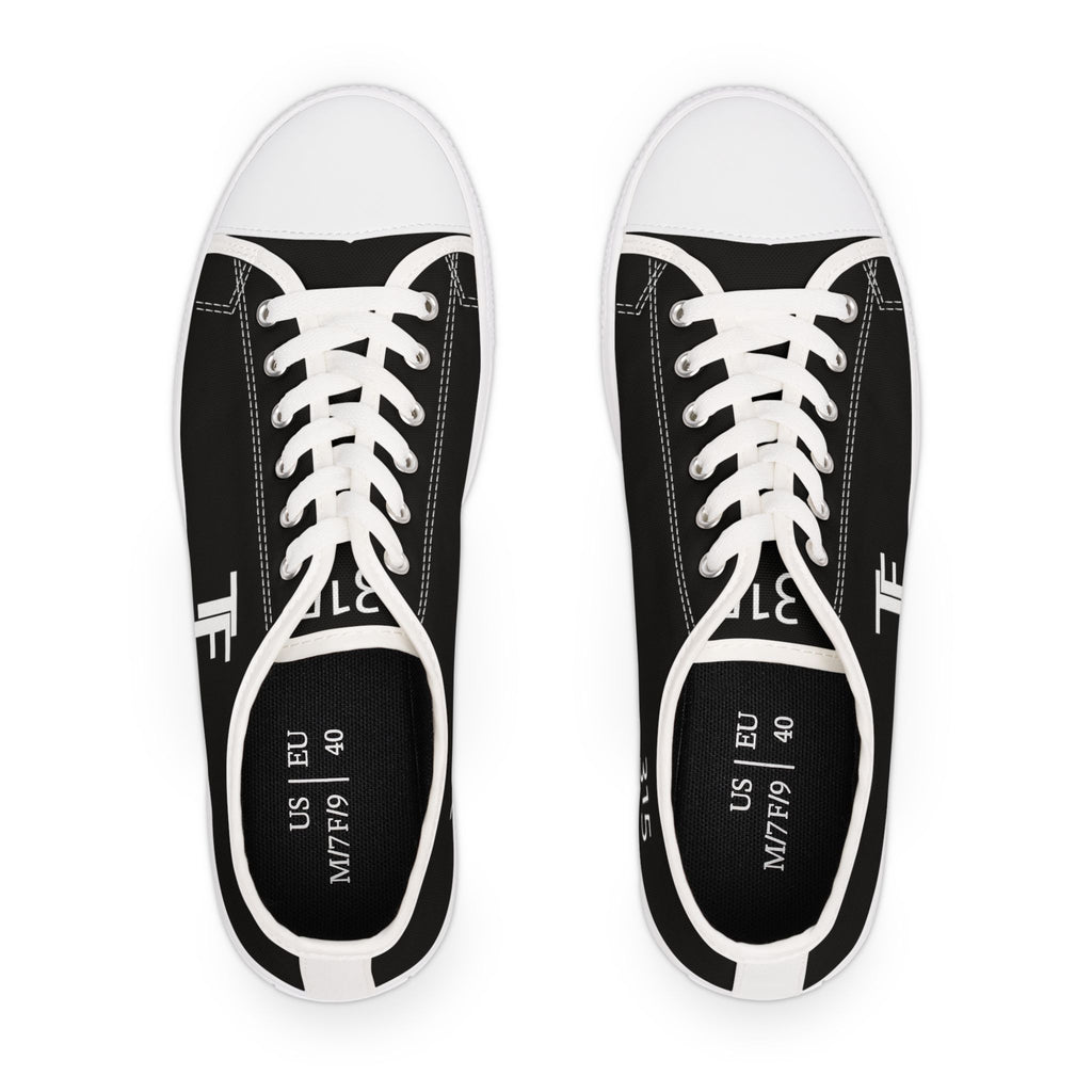 31 - Women's Low Top Sneakers TF — Minimal Grey Canvas Shoes with '315' Side Print