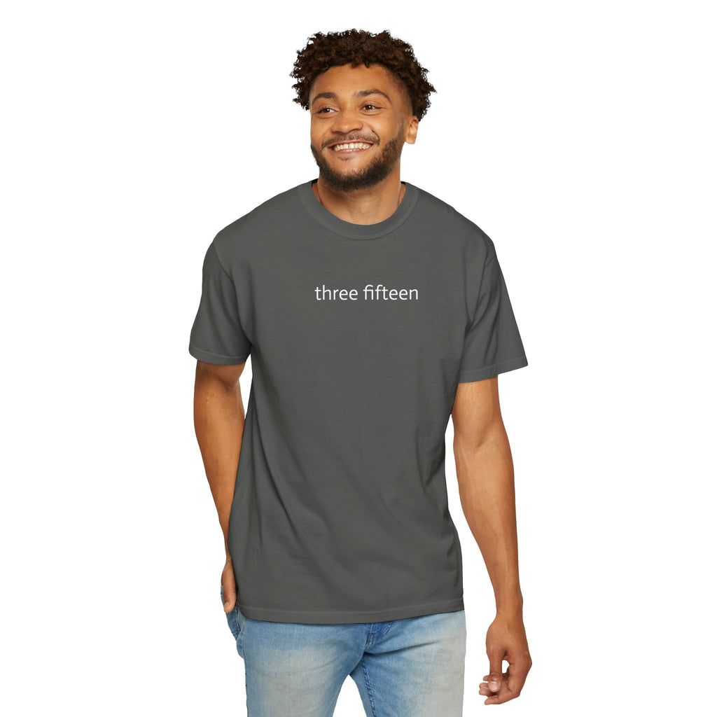 1 - Multi Colors Three Fifteen Basic Graphic T-Shirt