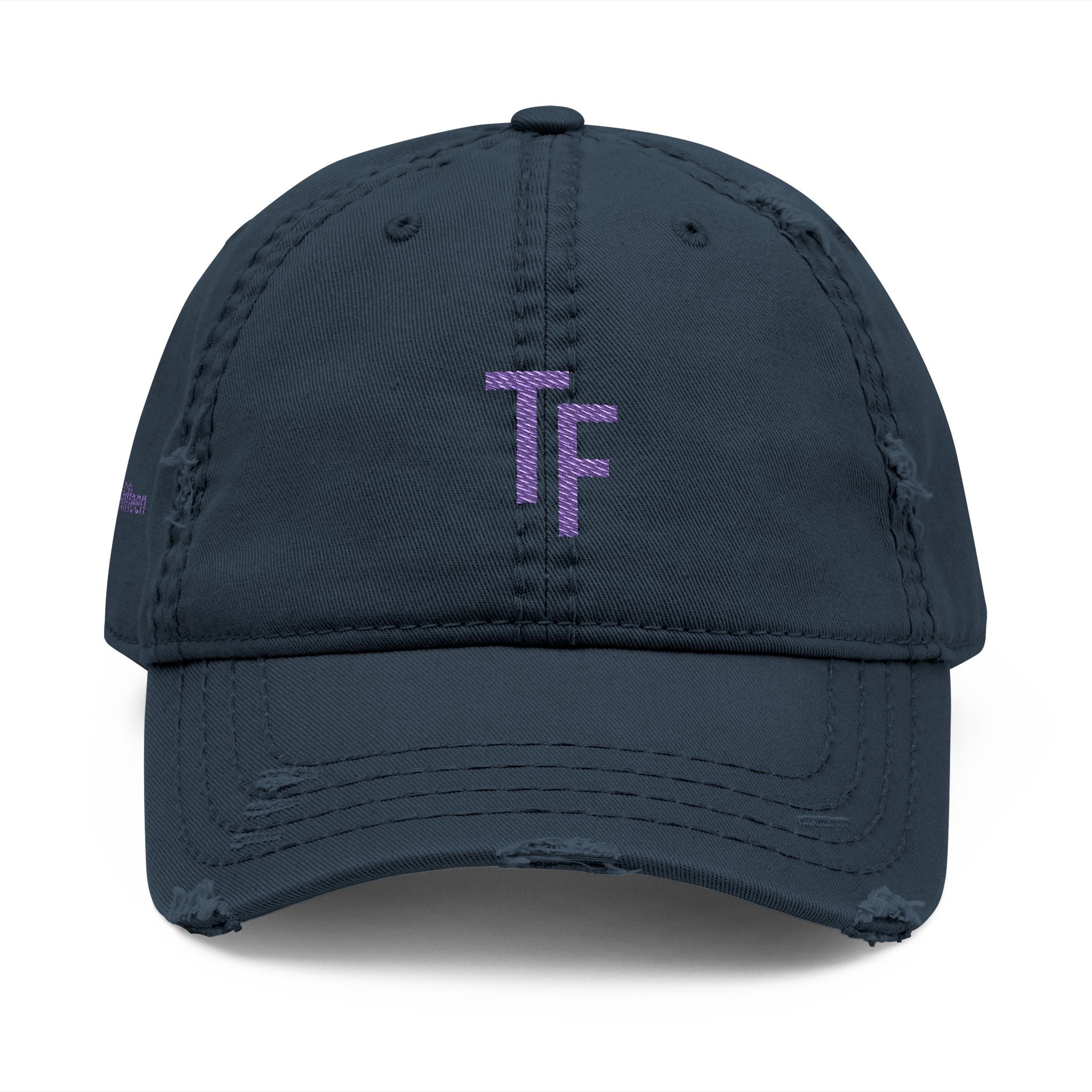 3 - Hat Distressed Embroidered TF Three Fifteen Dad Hat - Casual Chic Accessory