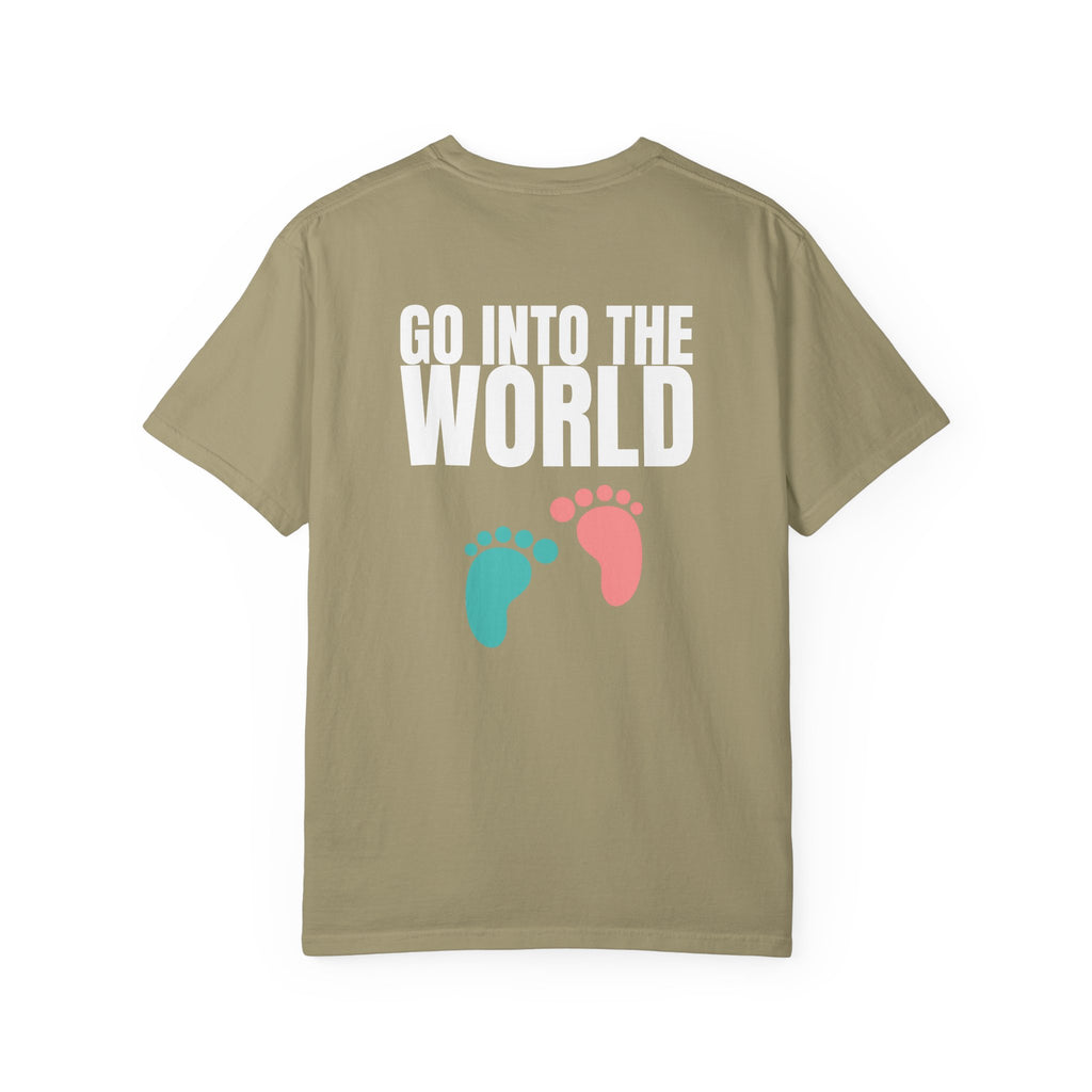 Multi Colors 315  “Go Into the World” Graphic T-Shirt