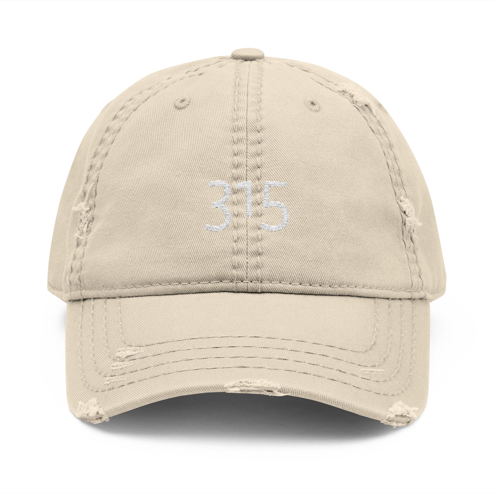 Distressed Embroidered Dad Hat - Casual Chic Accessory