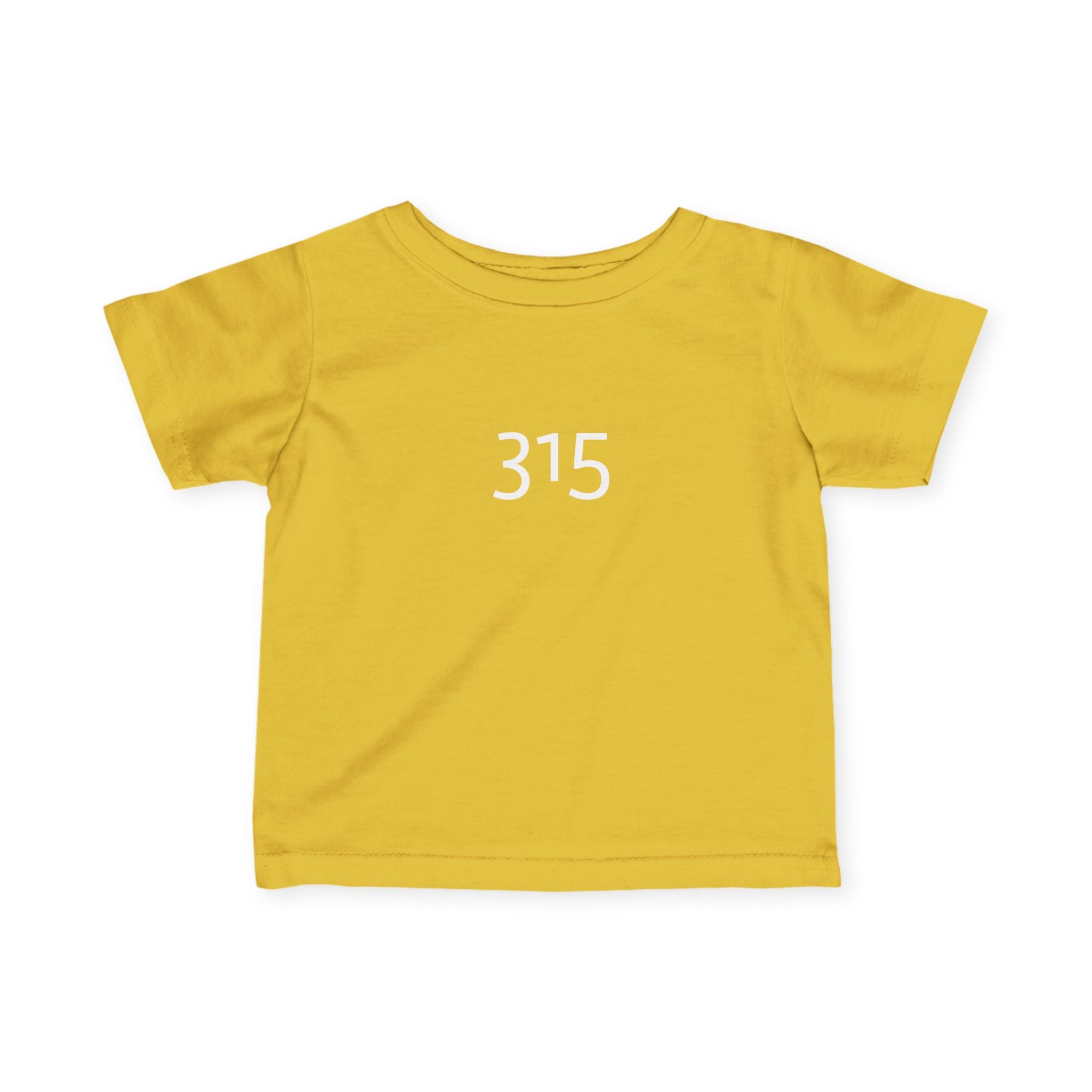 Minimalist Infant Fine Jersey Tee with Number 315