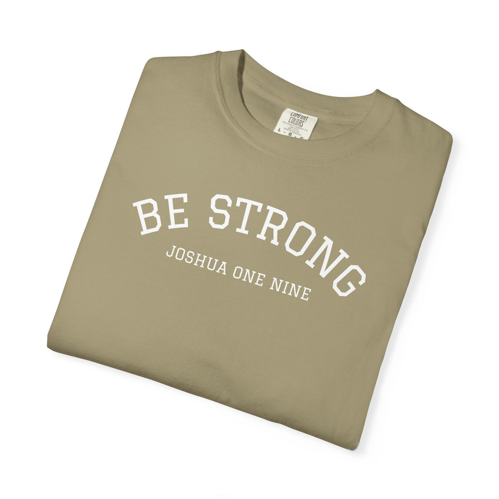 01 - Multi Colors  “Be Strong Joshua One Nine” Plain Back Store Graphic T-Shirt