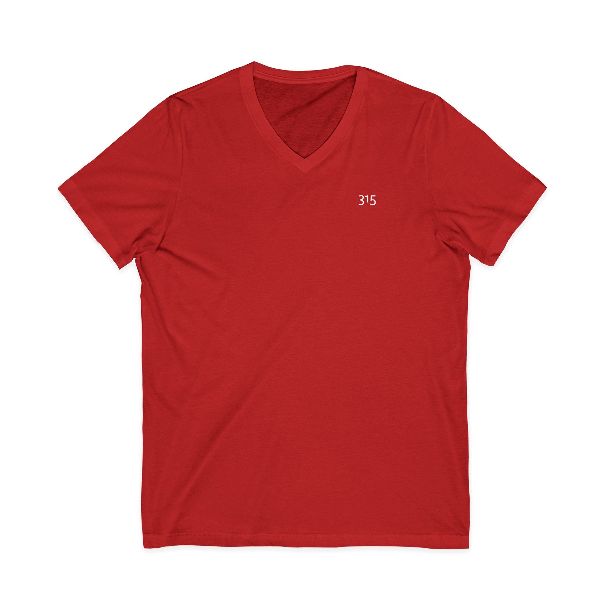 111 - Multi Color Stylish Unisex V-Neck Tee with '315' Design