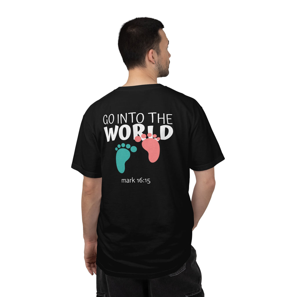 01 - Multi Colors “Go Into the World” Graphic T-Shirt