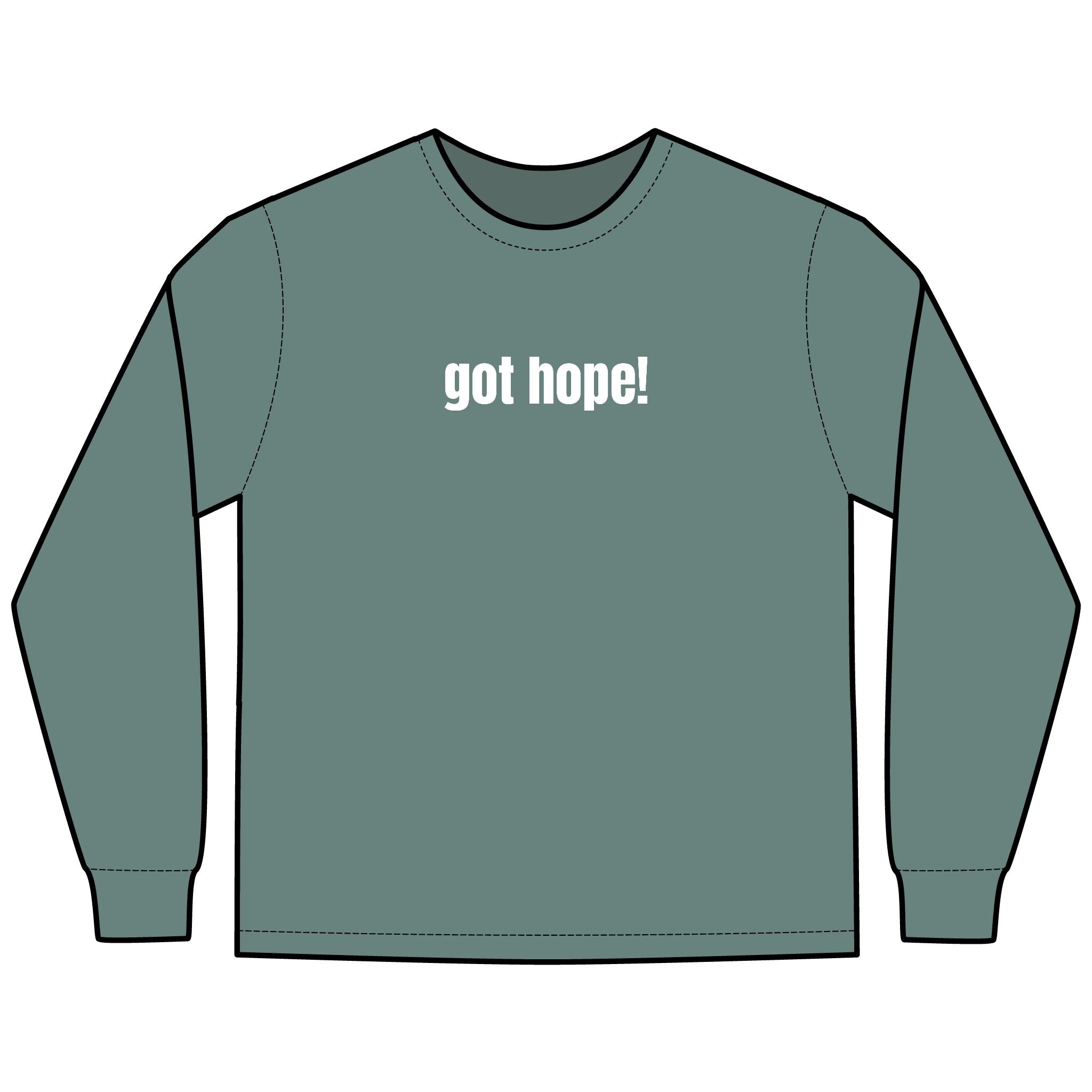 Be Living Proof  Multi Colors Hanes Garment-Dyed Long Sleeve T-Shirt with 315 Print