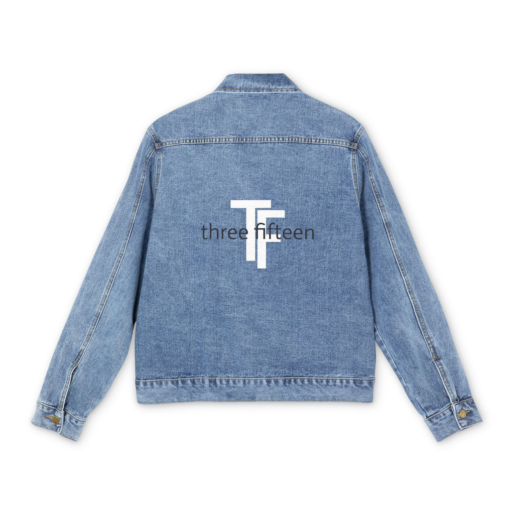19 - TF three fifteen Men's Denim Jacket - "This Isn't the End of My Story" Statement Piece