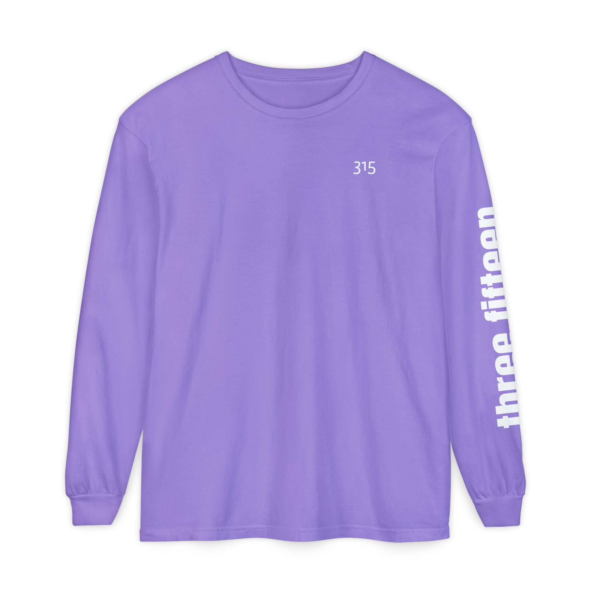 12 - 315 Three Fifteen Multi Color Unisex Long Sleeve T-Shirt - Inspirational Casual Wear