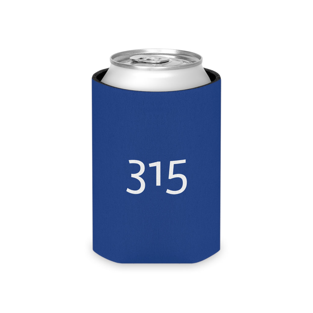 Can Cooler — Minimal '315' Blue Foam Koozie