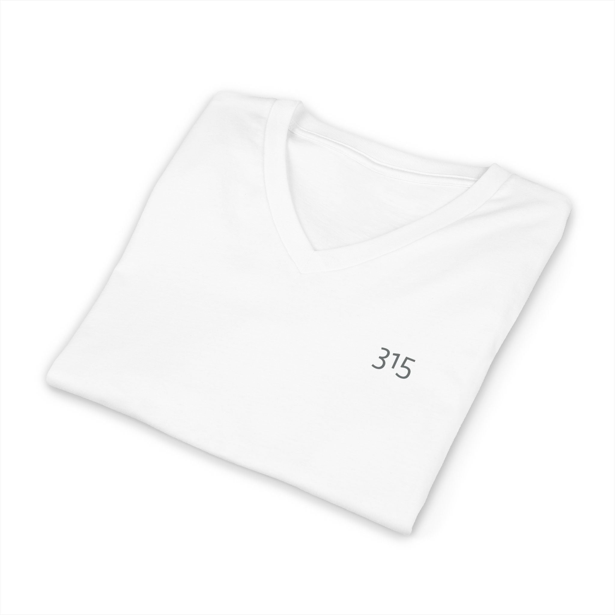 111 - Multi Color Stylish Unisex V-Neck Tee with '315' Design
