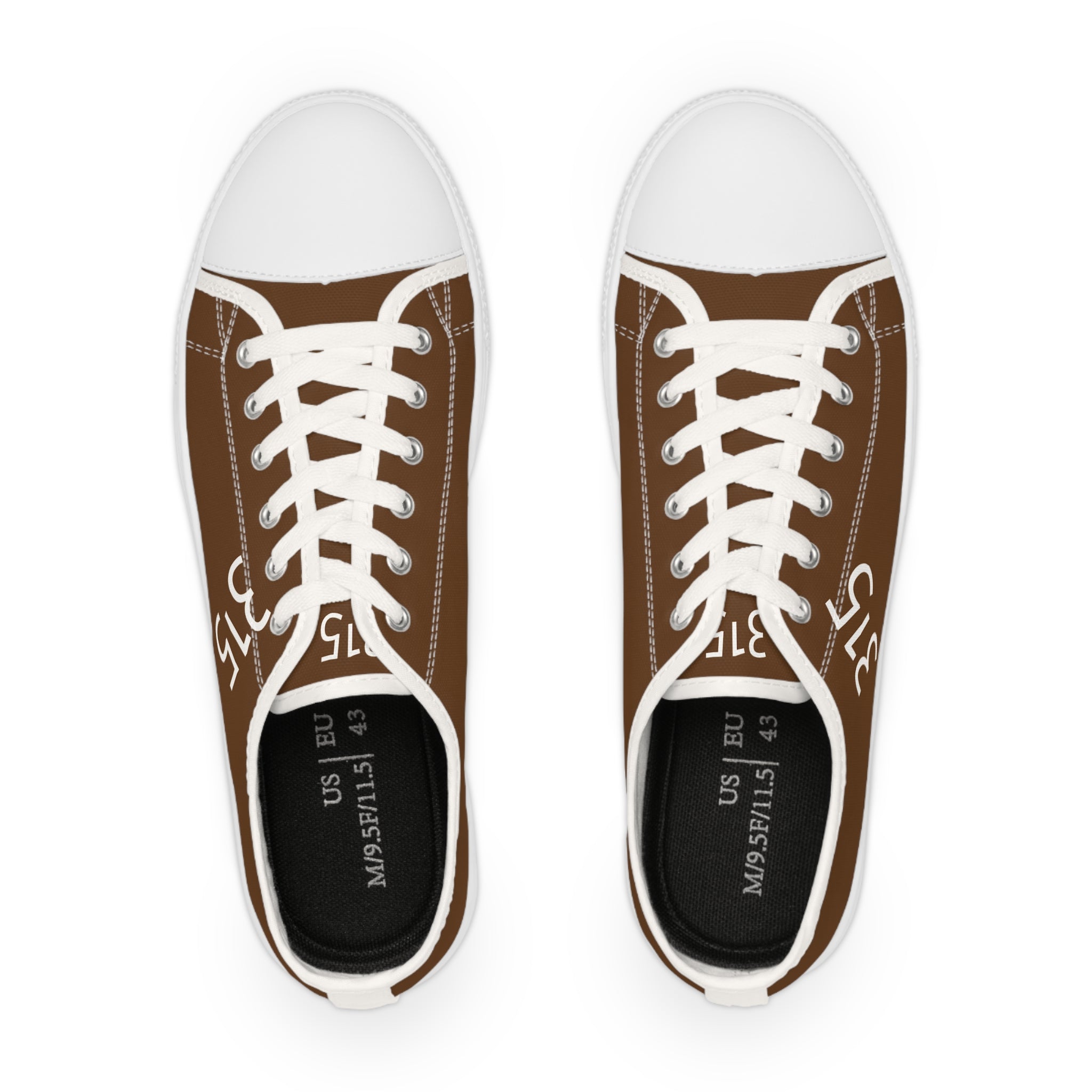 31 - Men's Low Top Sneakers — Minimal Grey Canvas Shoes with '315' Side Graphic