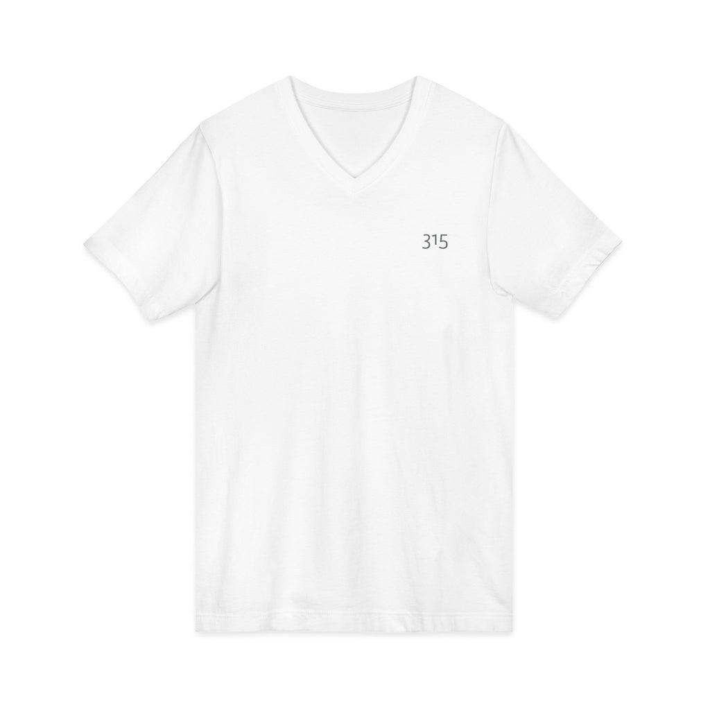 Multi Color Stylish Unisex V-Neck Tee with '315' Design