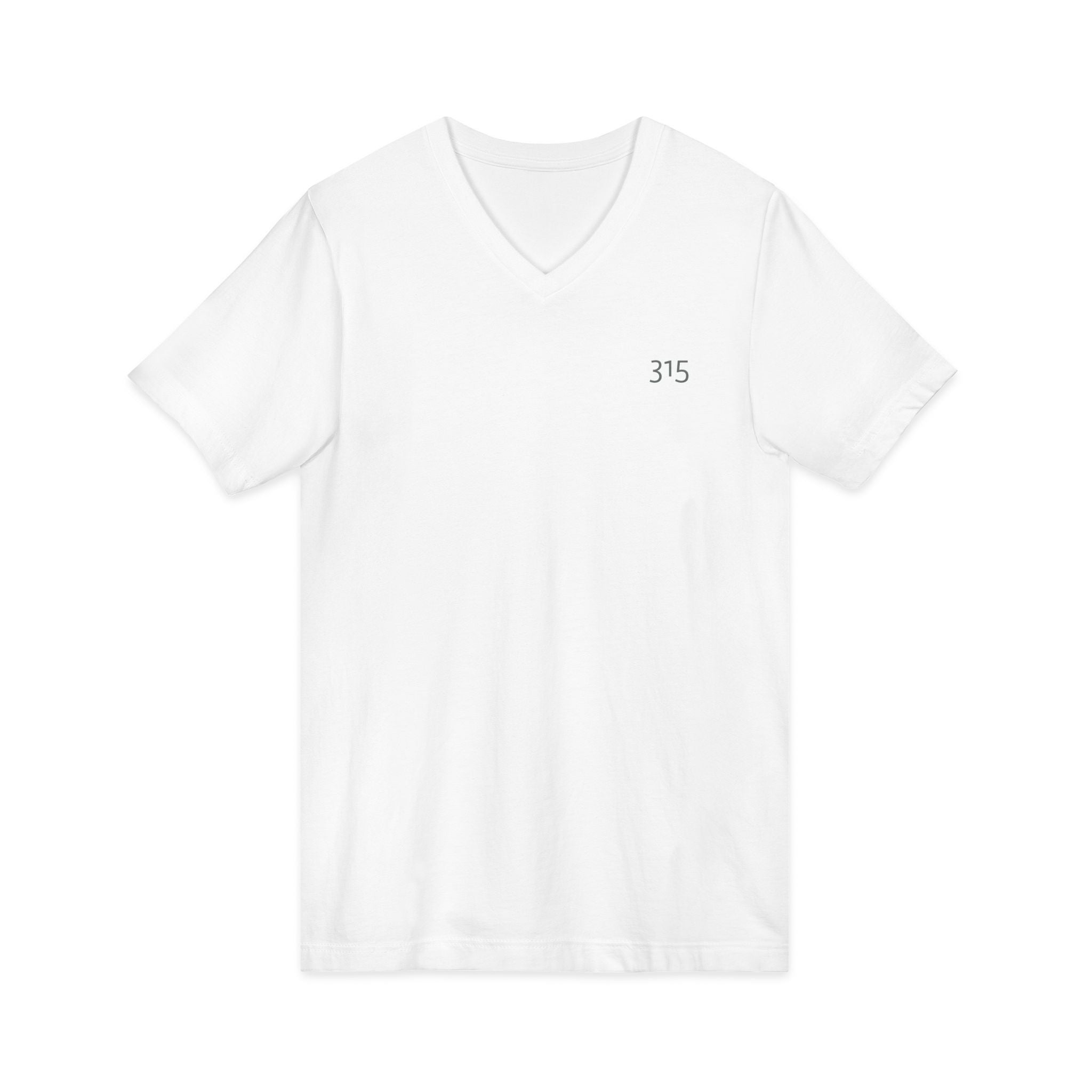Multi Color Stylish Unisex V-Neck Tee with '315' Design