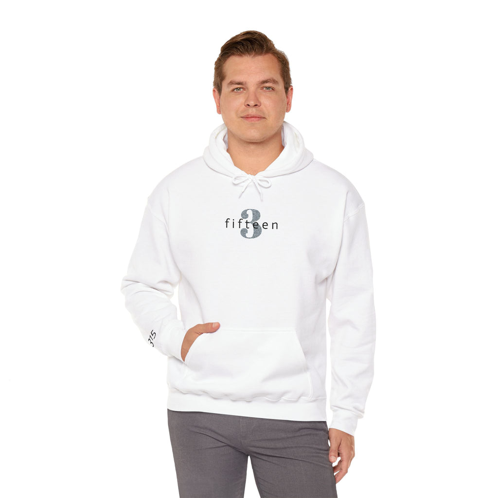 16 - Hoodie 3 Fifteen Embroidered Hoodie Multi Color - Hope Matters - Hoodie — Minimal Black Square Anchor Logo Pullover