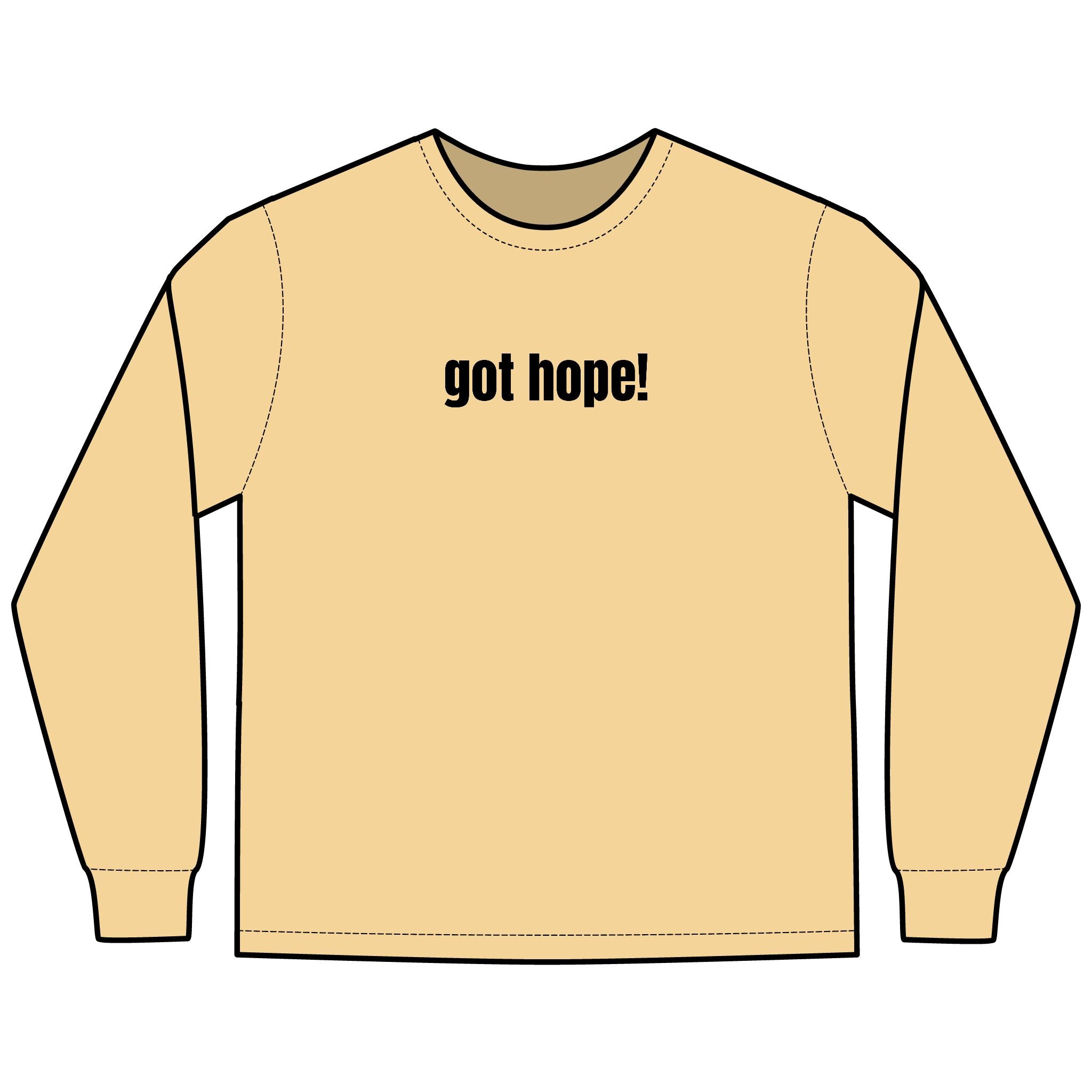 A Helping Hand Multi Colors Hanes Garment-Dyed Long Sleeve T-Shirt with 315 Print