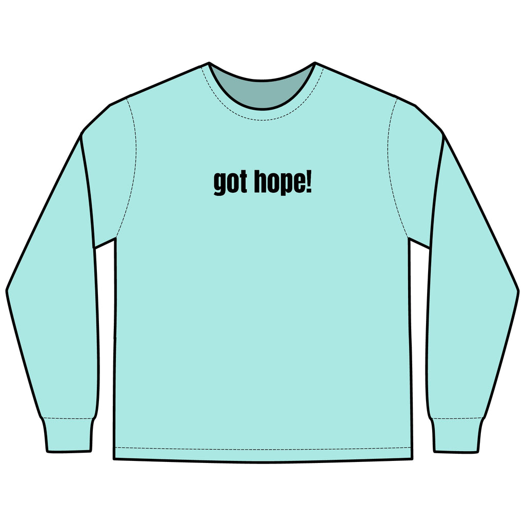 A Helping Hand Multi Colors Hanes Garment-Dyed Long Sleeve T-Shirt with 315 Print