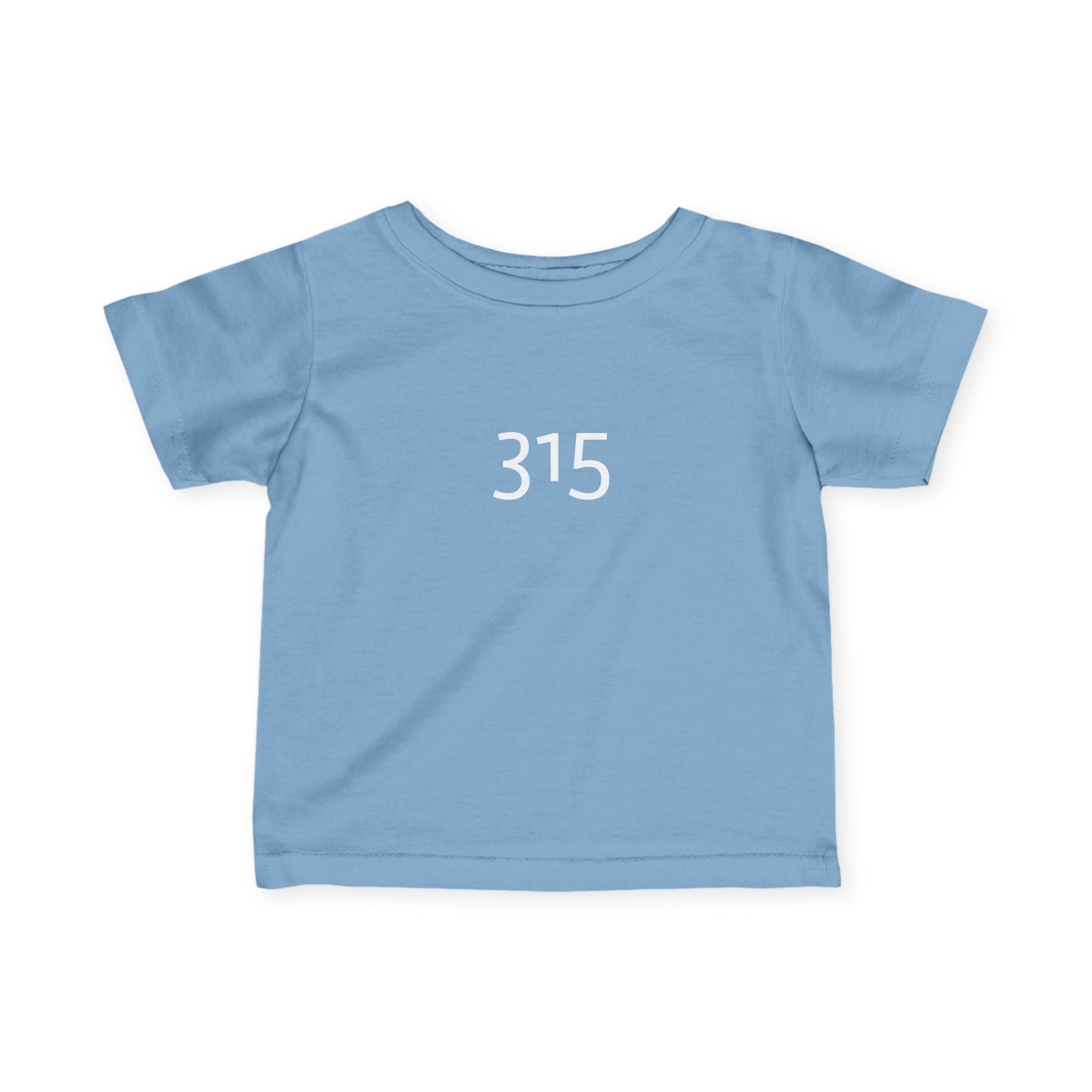 Minimalist Infant Fine Jersey Tee with Number 315