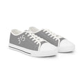 31 - Men's Gey Low Top Sneakers — Minimal Grey Canvas Shoes with '315' Side Graphic