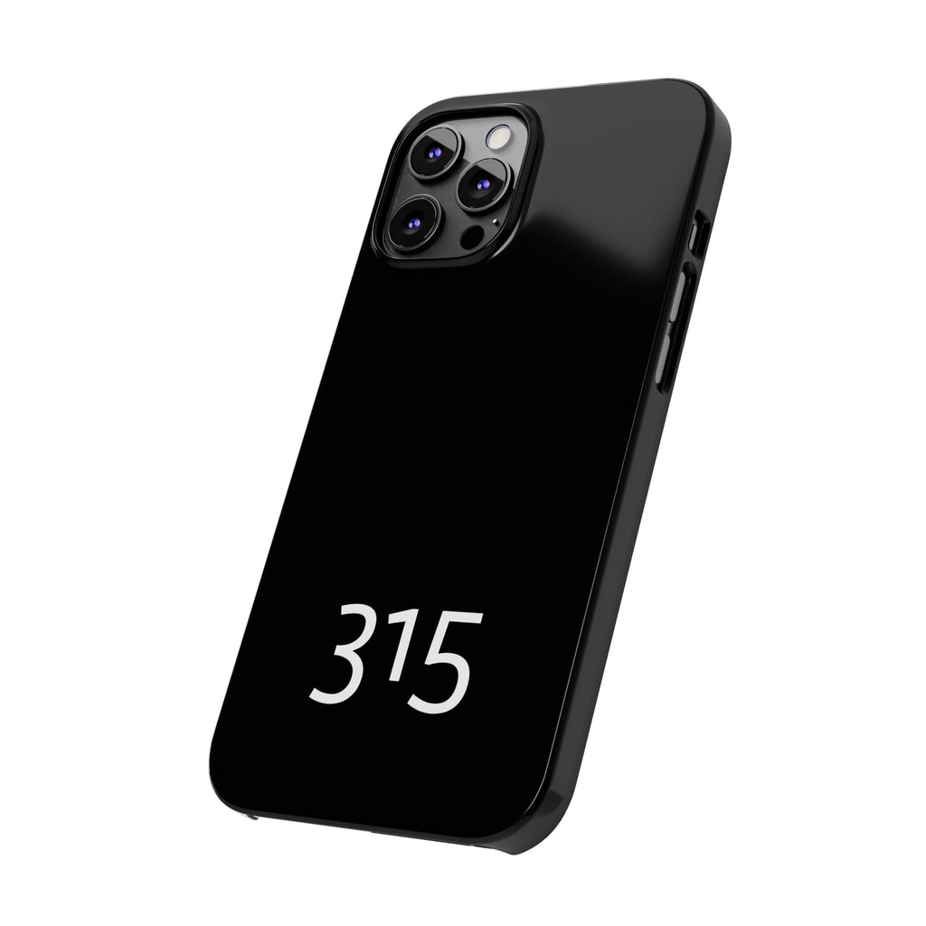 36 - Phone case 315 Slim Phone Case — Motivational Black Protective Cover