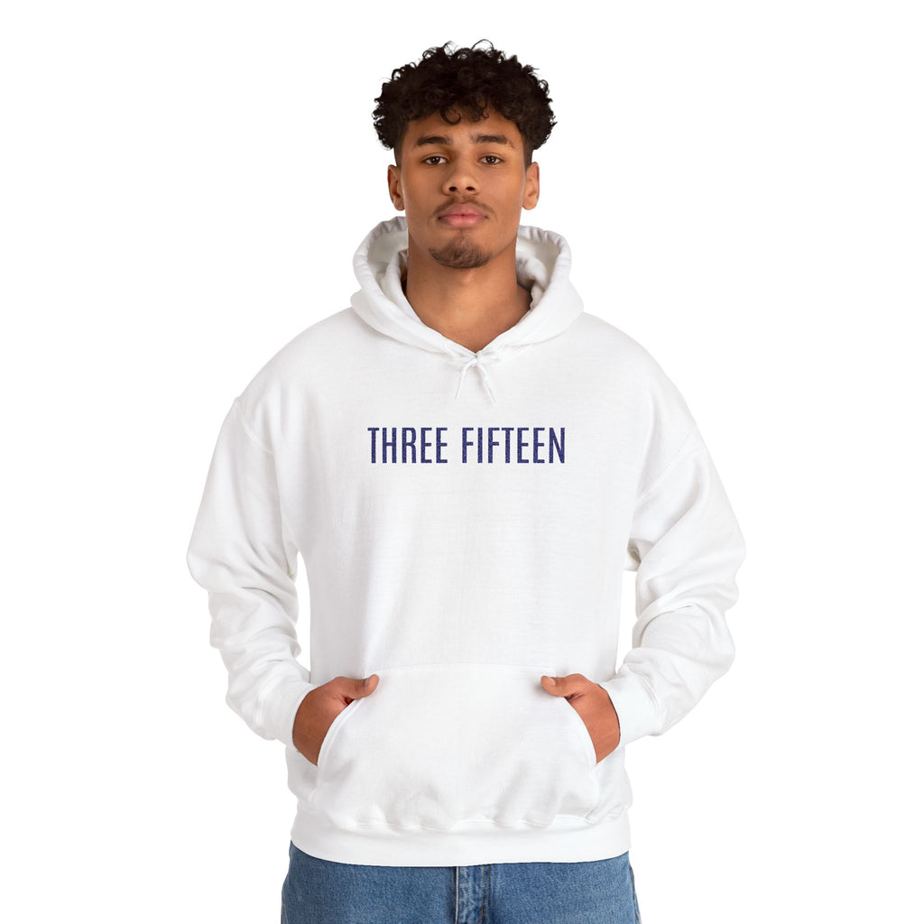 16 - Three Fifteen Embroidered Multi Colors Hoodie — Minimal Numeric Graphic Pullover